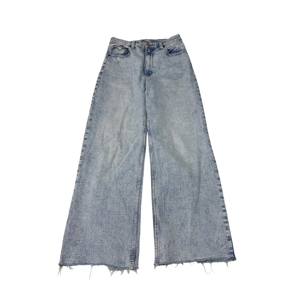 Abercrombie & Fitch Crop Wide Leg Ultra High Rise Acid Womens Size 30/10L L27